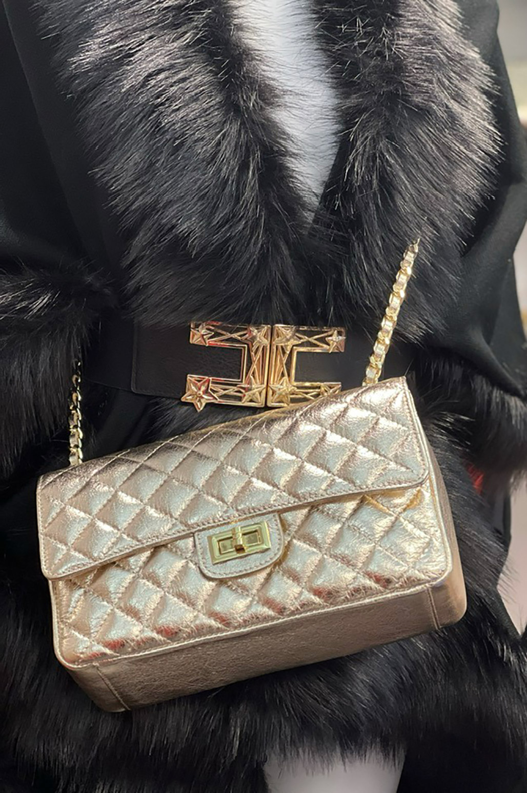 Borsa in ecopelle oro - immagine 2