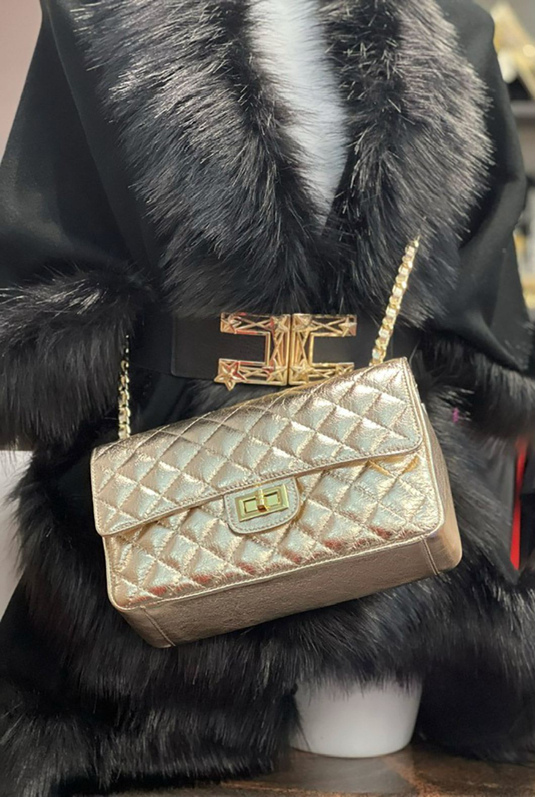 Borsa in ecopelle oro - immagine 3