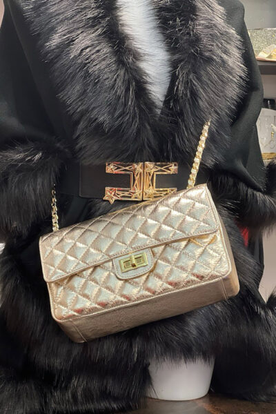 Borsa in ecopelle oro - immagine 4